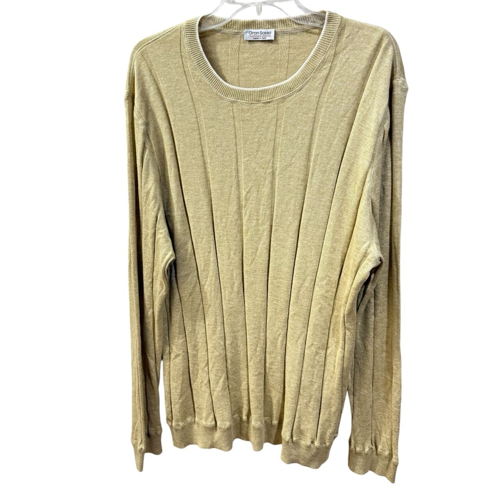 Gran Sasso Mens Cashmere Blend Made In Italy Sweater Size 58